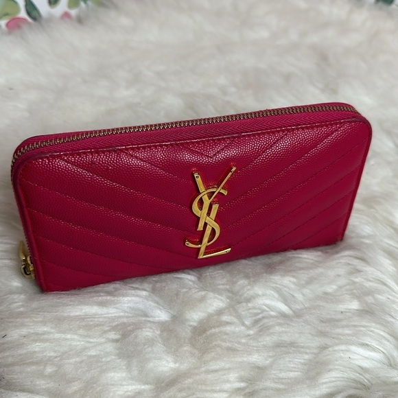 💯Authentic YSL Round Zipped Long Wallet 🍀 - Picture 11 of 16